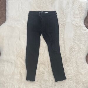 Hollister Black Distressed Skinny Jeans